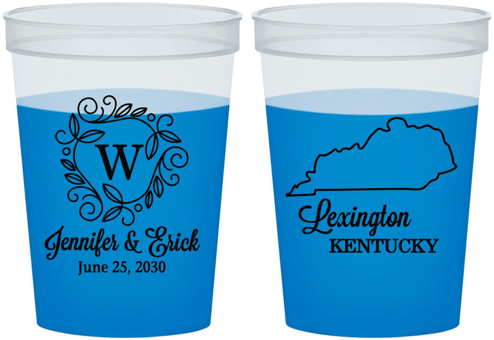 Custom Wedding 16 oz Color Changing Cups - Kentucky | 116