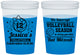 Custom Bat Mitzvah 16 oz Color Changing Cups - 12th Birthday Volleyball | 120016