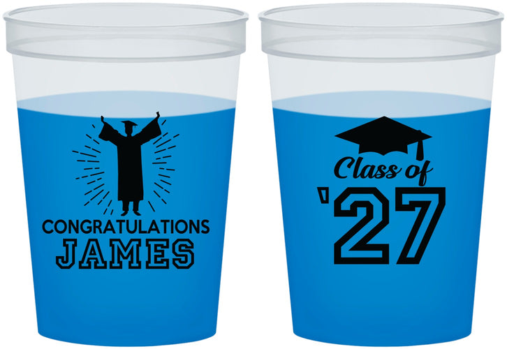 Custom Graduation 16 oz Color Changing Cups - Class Of 2027 Congratulations | 130024