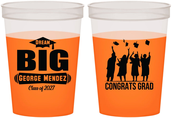 Custom Graduation 16 oz Color Changing Cups - Class Of 2027 Dream Big | 130039