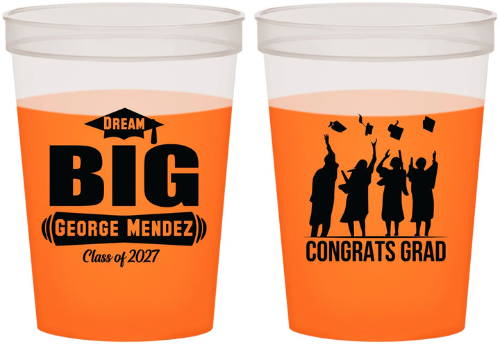 Custom Graduation 16 oz Color Changing Cups - Class Of 2027 Dream Big | 130039