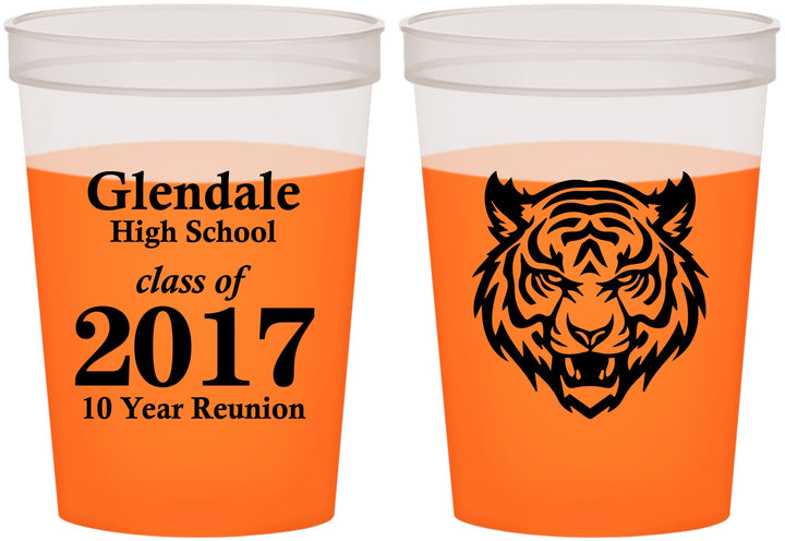 Custom Class Reunion 16 oz Color Changing Cups - Class Of 2017 10 Year | 140000