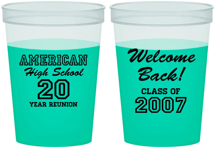Custom Class Reunion 16 oz Color Changing Cups - Class Of 2007 20 Year | 140001