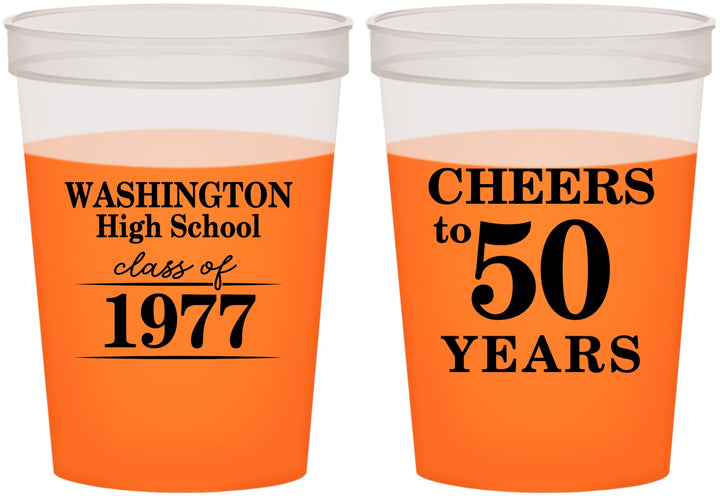 Custom Class Reunion 16 oz Color Changing Cups - Class Of 1977 50 Year | 140004