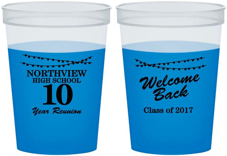 Custom Class Reunion 16 oz Color Changing Cups - Class Of 2017 10 Year | 140010