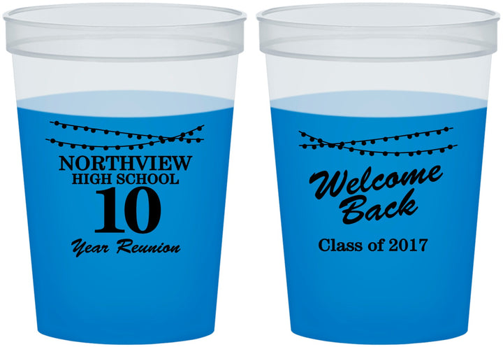 Custom Class Reunion 16 oz Color Changing Cups - Class Of 2017 10 Year | 140010