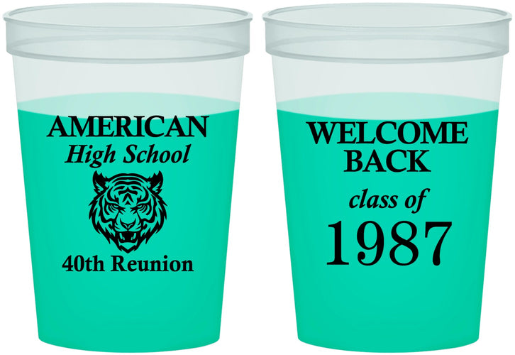 Custom Class Reunion 16 oz Color Changing Cups - Class Of 1987 40 Year | 140013