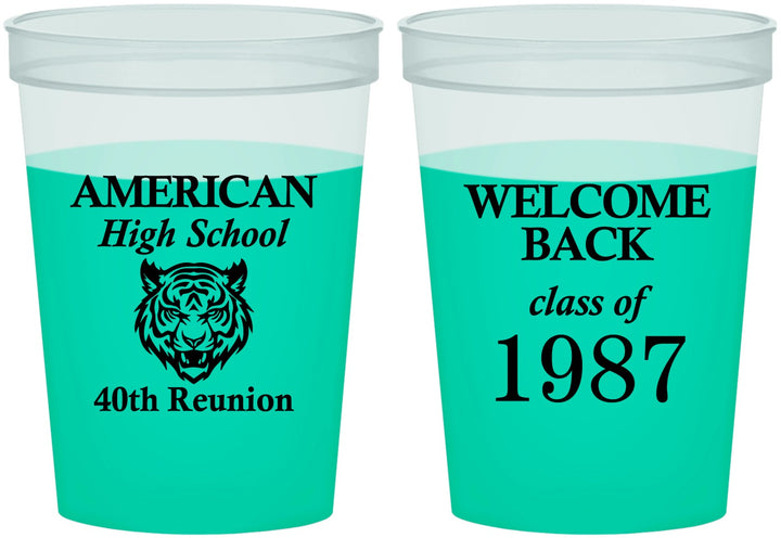 Custom Class Reunion 16 oz Color Changing Cups - Class Of 1987 40 Year | 140013