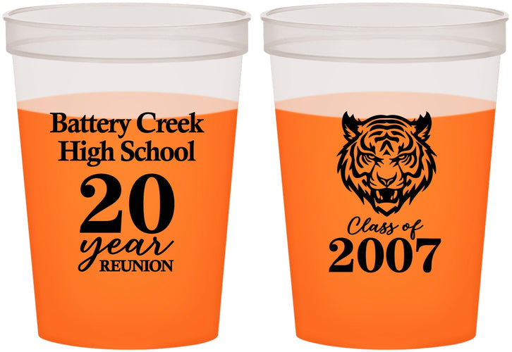 Custom Class Reunion 16 oz Color Changing Cups - Class Of 2007 20 Year | 140016