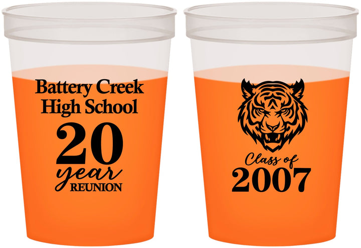 Custom Class Reunion 16 oz Color Changing Cups - Class Of 2007 20 Year | 140016