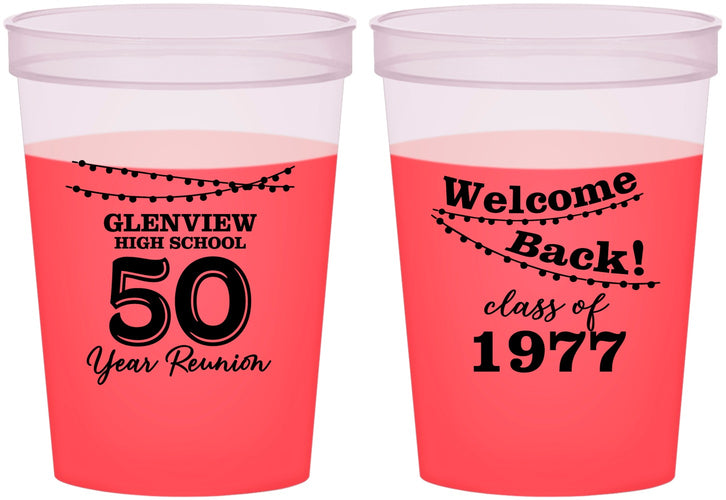 Custom Class Reunion 16 oz Color Changing Cups - Class Of 1977 50 Year | 140019