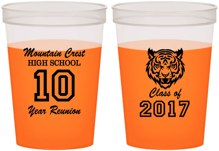 Custom Class Reunion 16 oz Color Changing Cups - Class Of 2017 10 Year | 140020