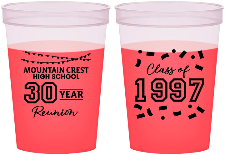 Custom Class Reunion 16 oz Color Changing Cups - Class Of 1997 30 Year | 140027