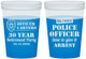 Custom Retirement 16 oz Color Changing Cups - Police Officer | 150010