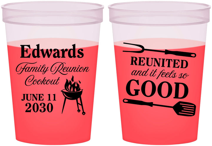 Custom Family Reunion 16 oz Color Changing Cups - Bbq Reunited | 160001