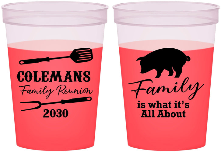 Custom Family Reunion 16 oz Color Changing Cups - Bbq Barbeque | 160002