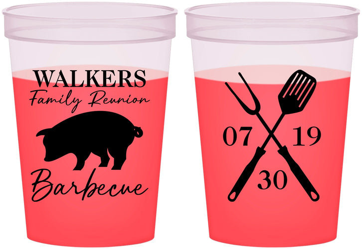 Custom Family Reunion 16 oz Color Changing Cups - Bbq Barbeque | 160003