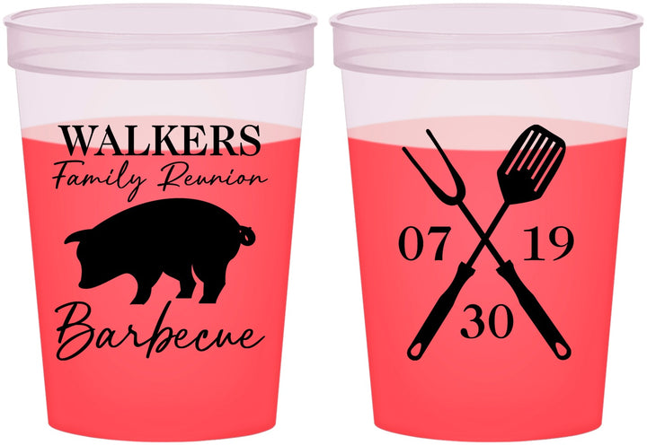 Custom Family Reunion 16 oz Color Changing Cups - Bbq Barbeque | 160003