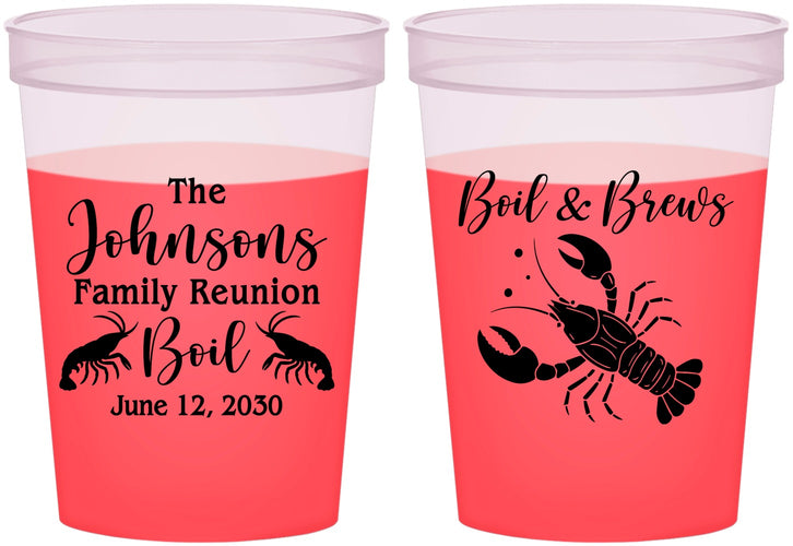 Custom Family Reunion 16 oz Color Changing Cups - Crawfish Boil | 160005