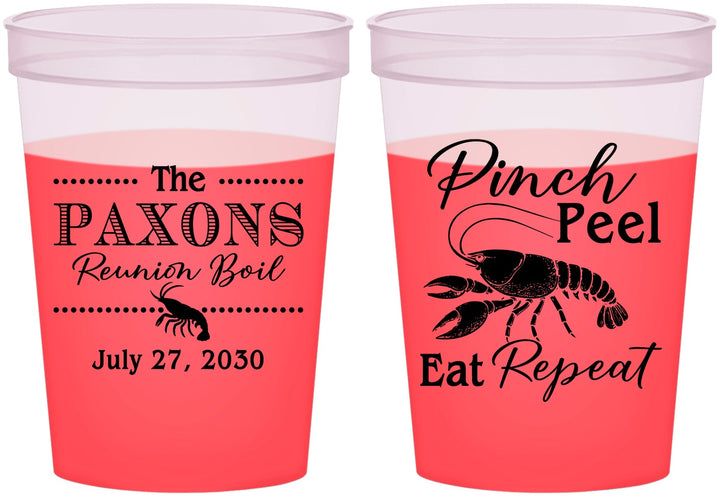 Custom Family Reunion 16 oz Color Changing Cups - Crawfish Boil | 160006