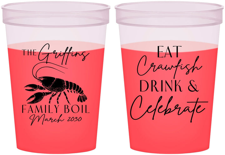 Custom Family Reunion 16 oz Color Changing Cups - Crawfish Boil | 160007