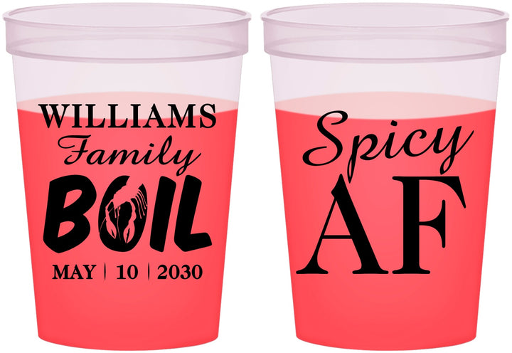 Custom Family Reunion 16 oz Color Changing Cups - Crawfish Boil | 160009