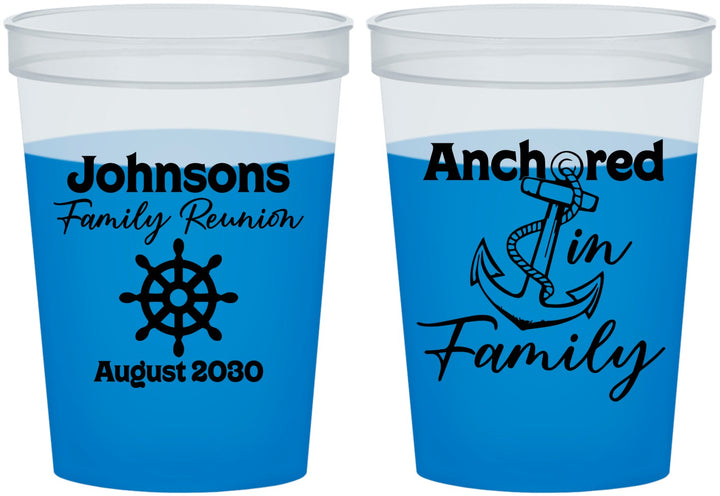 Custom Family Reunion 16 oz Color Changing Cups - Cruise Nautical | 160020