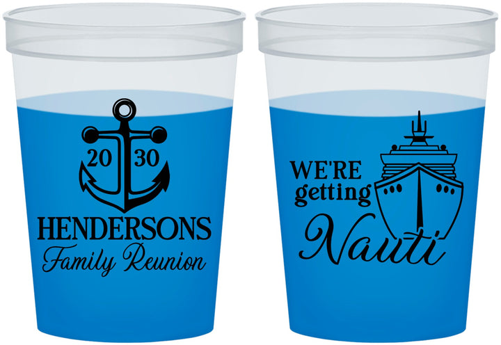 Custom Family Reunion 16 oz Color Changing Cups - Cruise Nautical | 160021