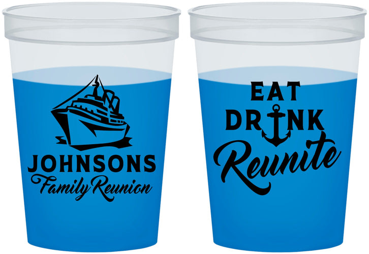 Custom Family Reunion 16 oz Color Changing Cups - Cruise Nautical | 160023