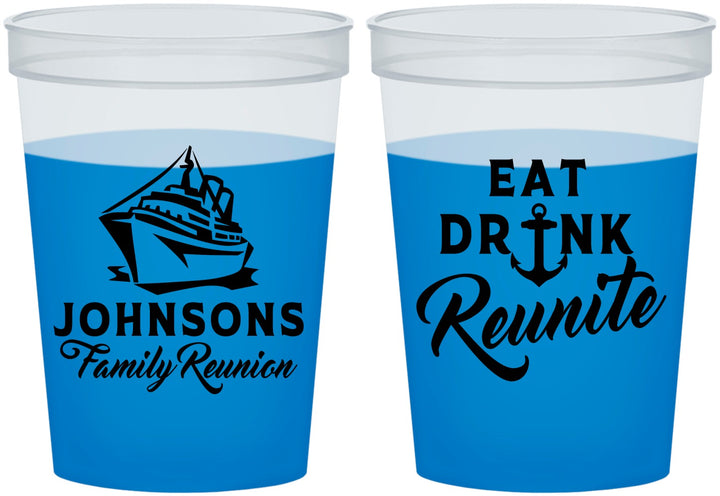 Custom Family Reunion 16 oz Color Changing Cups - Cruise Nautical | 160023
