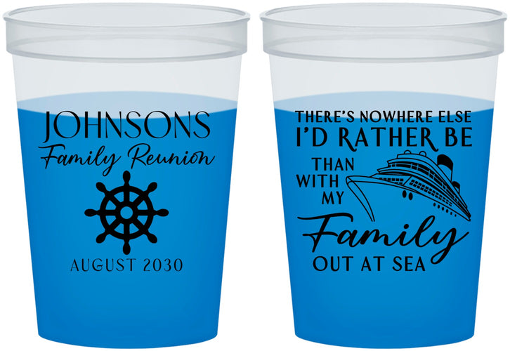 Custom Family Reunion 16 oz Color Changing Cups - Cruise Nautical | 160024