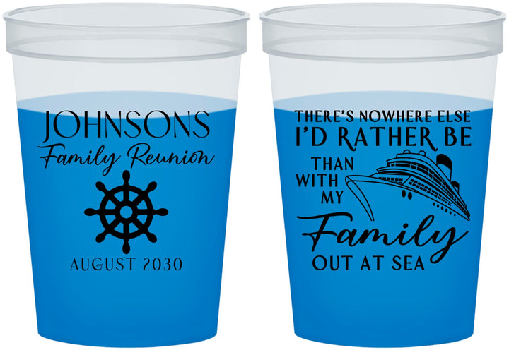 Custom Family Reunion 16 oz Color Changing Cups - Cruise Nautical | 160024