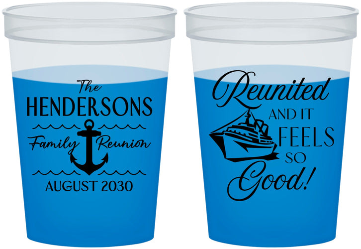 Custom Family Reunion 16 oz Color Changing Cups - Cruise Anchor | 160027