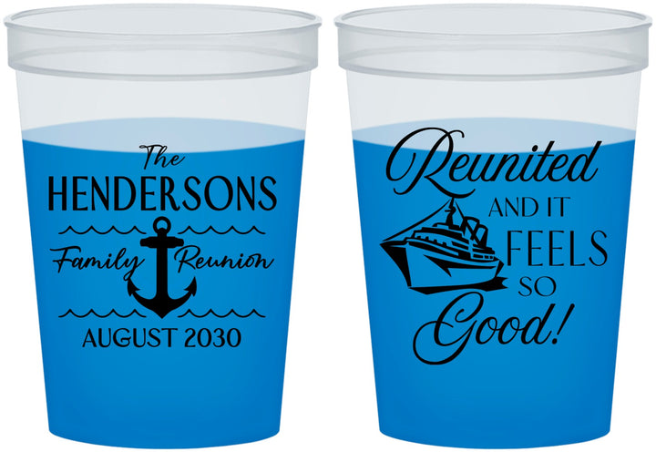 Custom Family Reunion 16 oz Color Changing Cups - Cruise Anchor | 160027