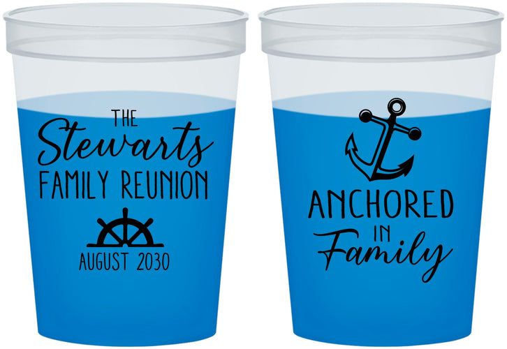 Custom Family Reunion 16 oz Color Changing Cups - Cruise Anchor | 160029
