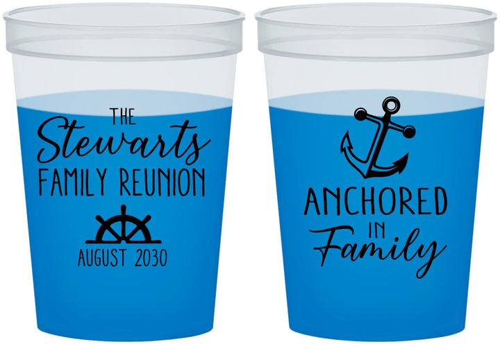 Custom Family Reunion 16 oz Color Changing Cups - Cruise Anchor | 160029
