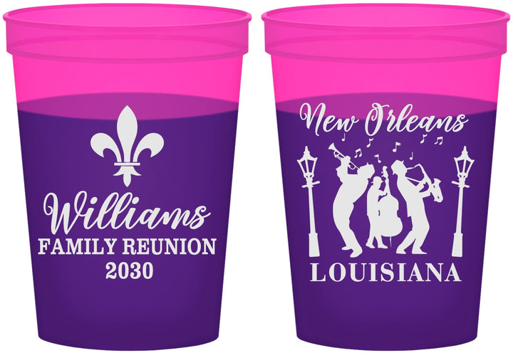 Custom Family Reunion 16 oz Color Changing Cups - New Orleans | 160030