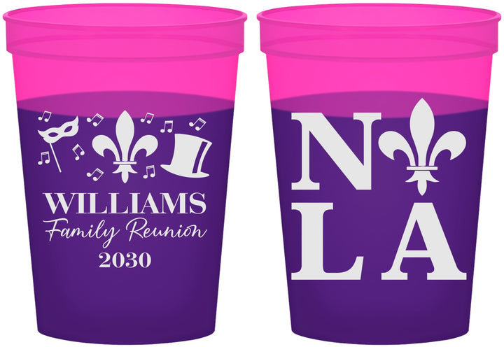Custom Family Reunion 16 oz Color Changing Cups - New Orleans | 160031
