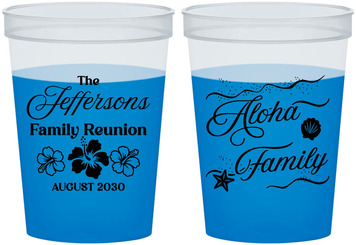 Custom Family Reunion 16 oz Color Changing Cups - Hawaii | 160032