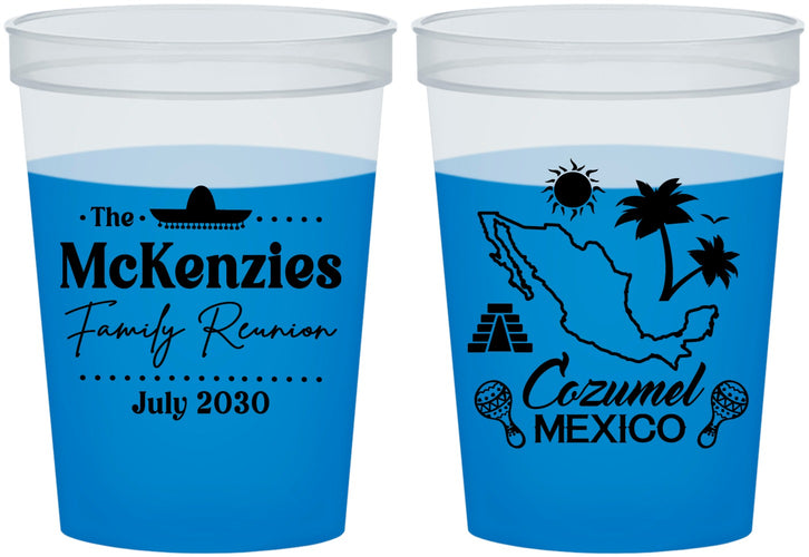 Custom Family Reunion 16 oz Color Changing Cups - Mexico | 160033