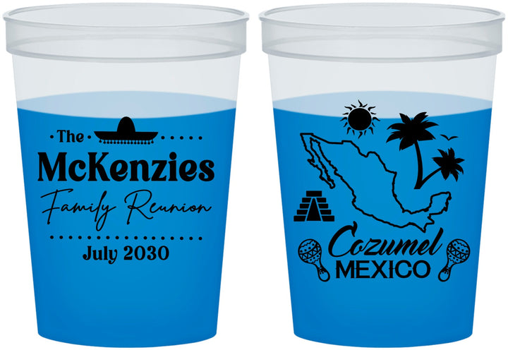 Custom Family Reunion 16 oz Color Changing Cups - Mexico | 160033