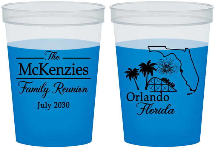 Custom Family Reunion 16 oz Color Changing Cups - Orlando Florida | 160035