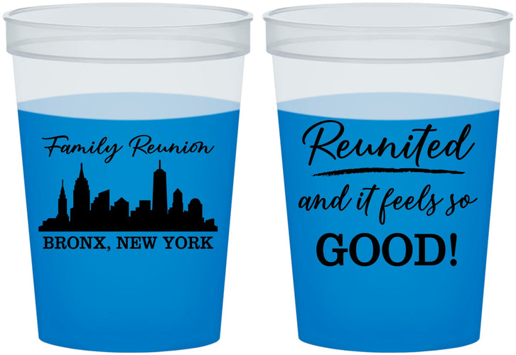 Custom Family Reunion 16 oz Color Changing Cups - New York | 160039