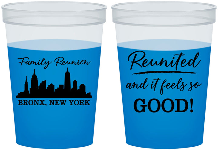 Custom Family Reunion 16 oz Color Changing Cups - New York | 160039
