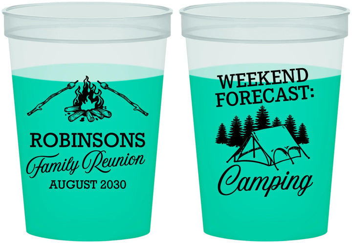 Custom Family Reunion 16 oz Color Changing Cups - Camping | 160044