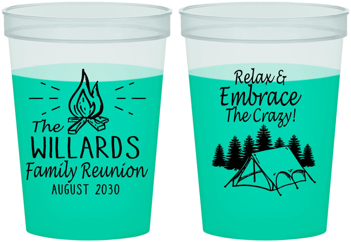Custom Family Reunion 16 oz Color Changing Cups - Camping | 160045
