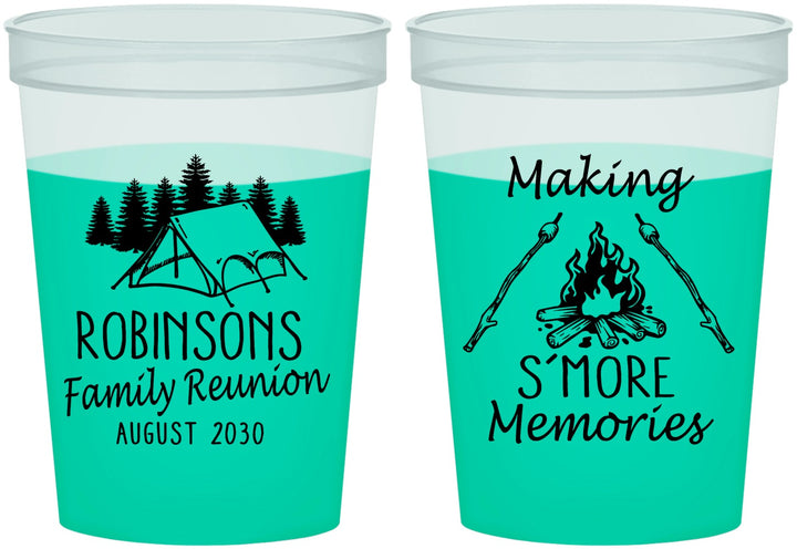 Custom Family Reunion 16 oz Color Changing Cups - Camping | 160046