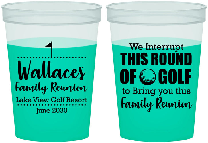 Custom Family Reunion 16 oz Color Changing Cups - Golf | 160048