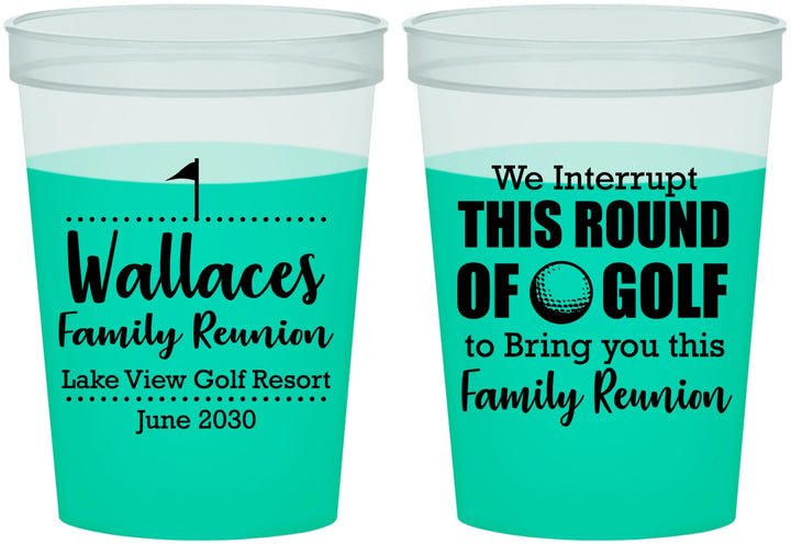 Custom Family Reunion 16 oz Color Changing Cups - Golf | 160048