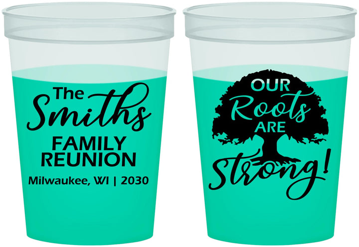 Custom Family Reunion 16 oz Color Changing Cups - Our Roots Are Strong | 160051
